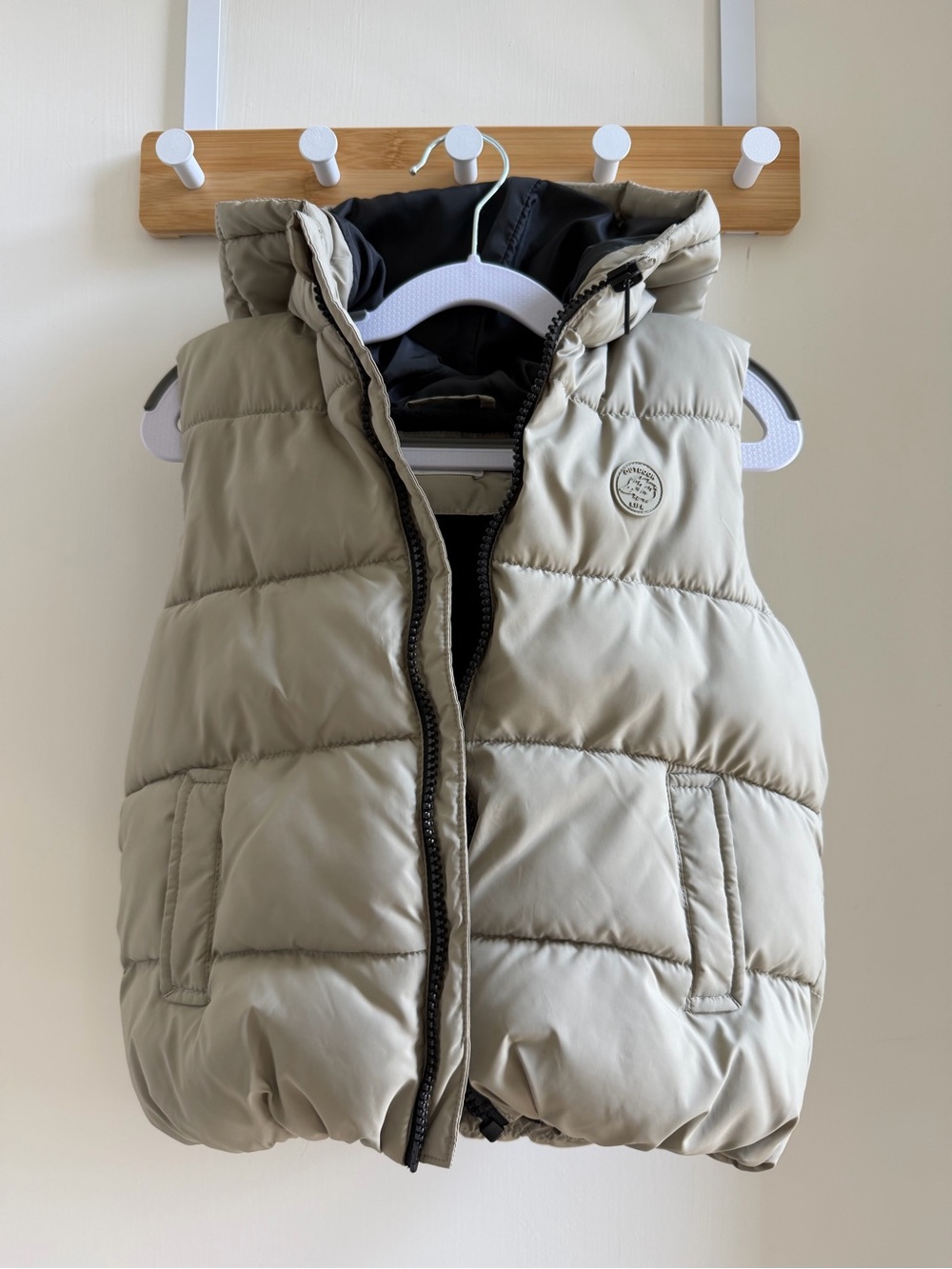 Mango Kids Puffer Vest with Hood Size 3-4